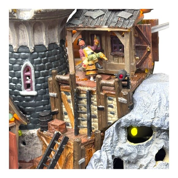 Lemax Spooky Town Isle Of Doom Lighthouse Animated & Sound Halloween Decor READ - Picture 15 of 15